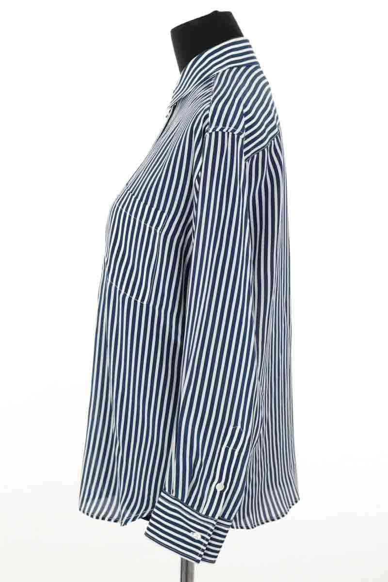 Chemise Figaret Charlot Bleu en Soie