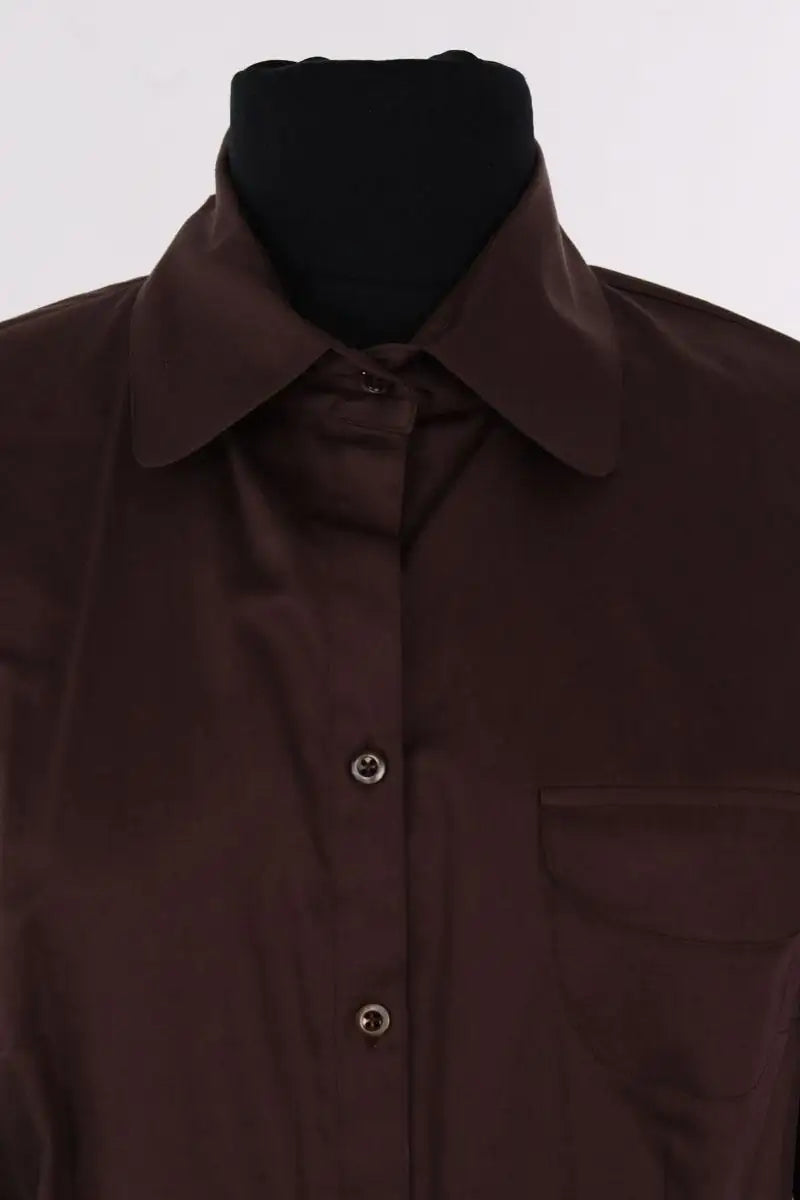 Chemise Figaret Marron en Coton