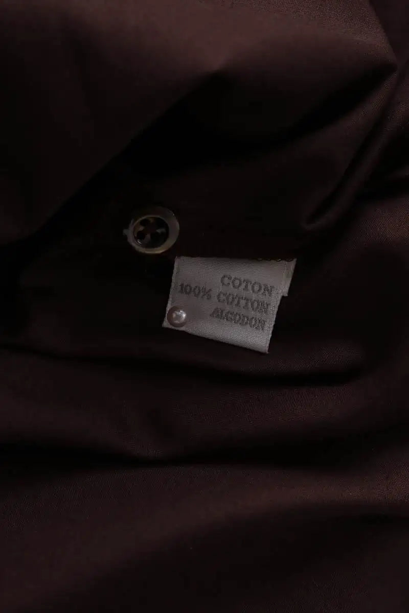 Chemise Figaret Marron en Coton