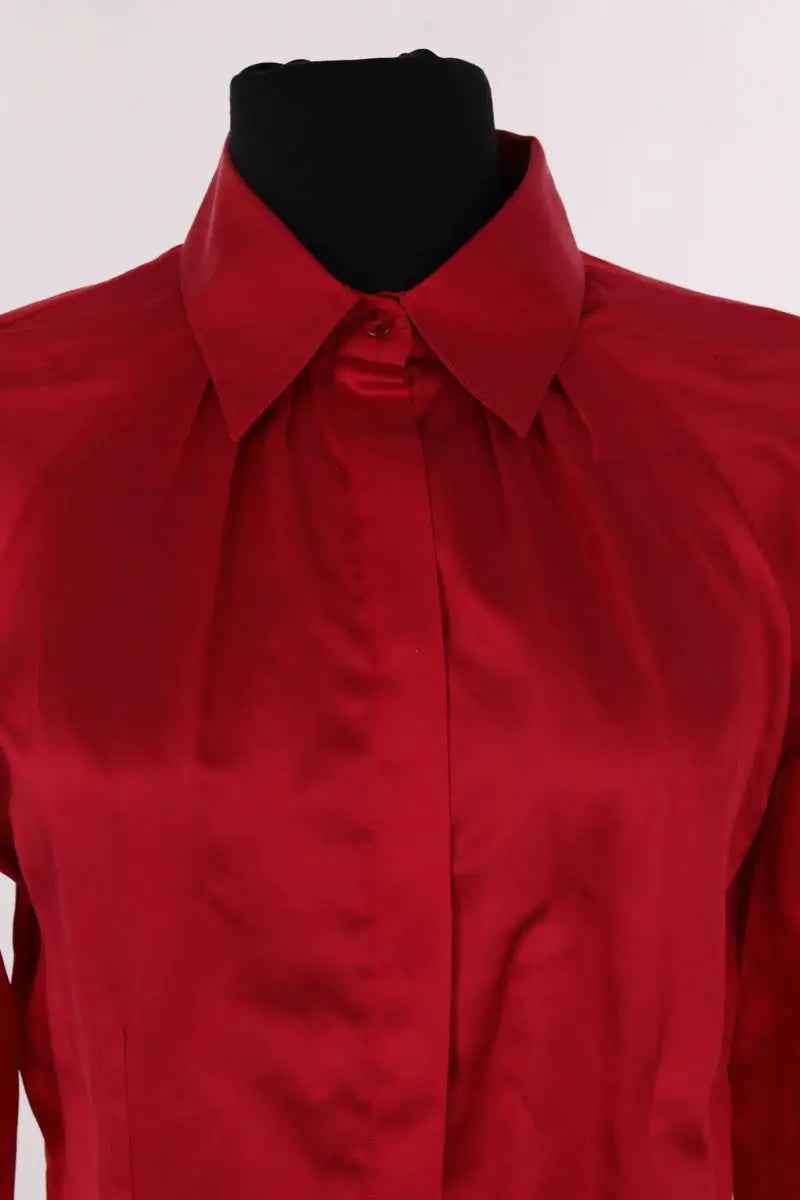 Chemise Figaret Rouge en Coton