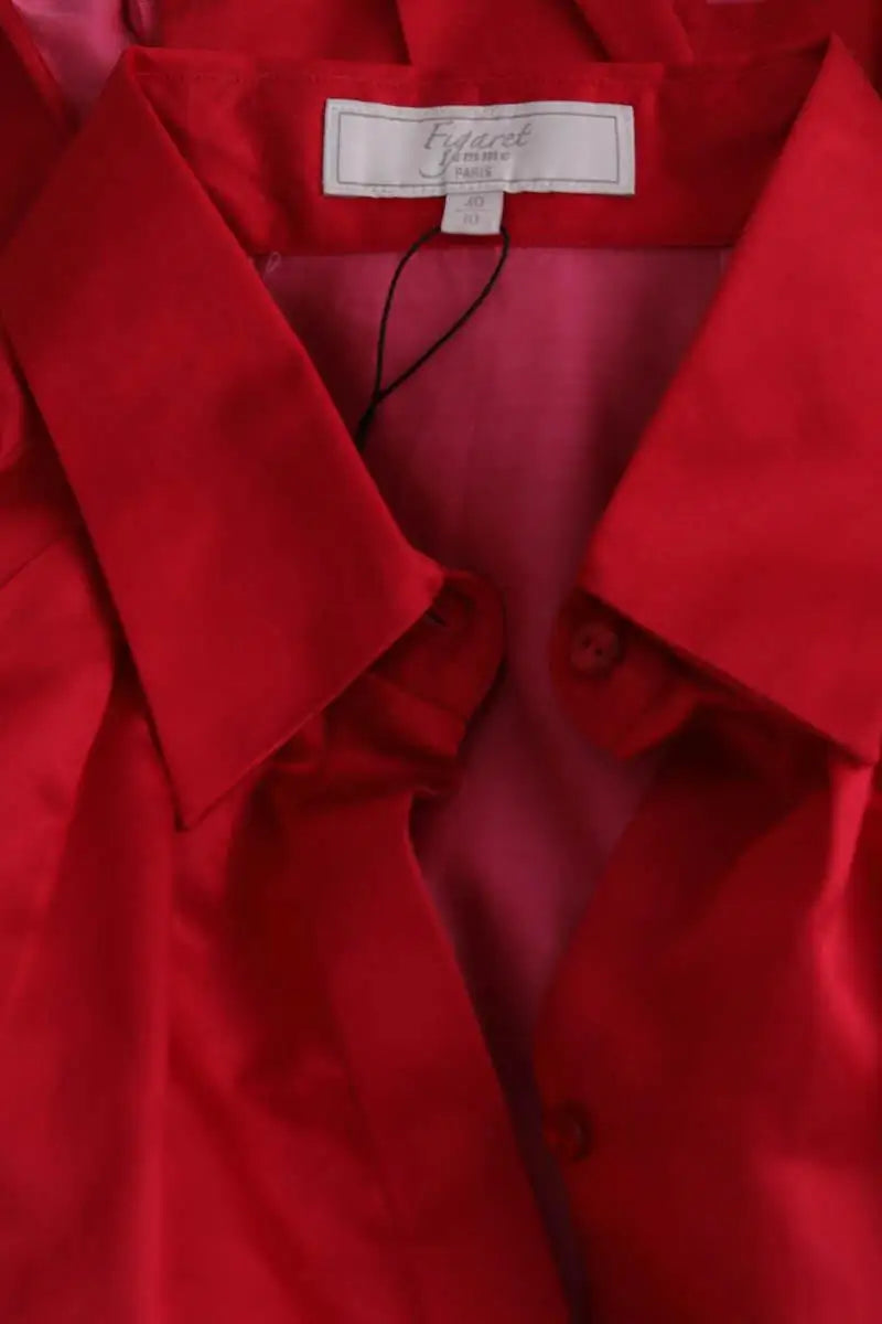 Chemise Figaret Rouge en Coton
