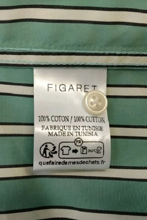 Chemise Figaret Vert en Coton