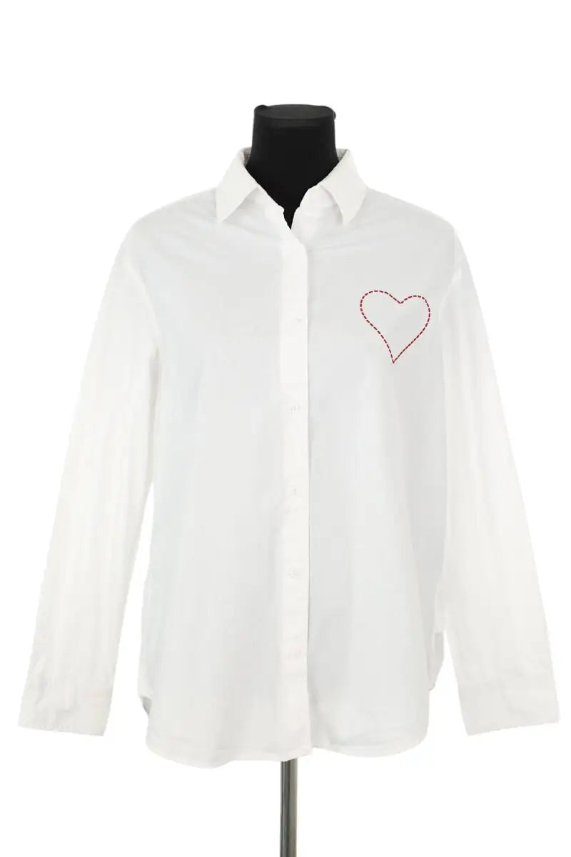 Chemise From Future Blanc en Coton, taille S - Seconde Main