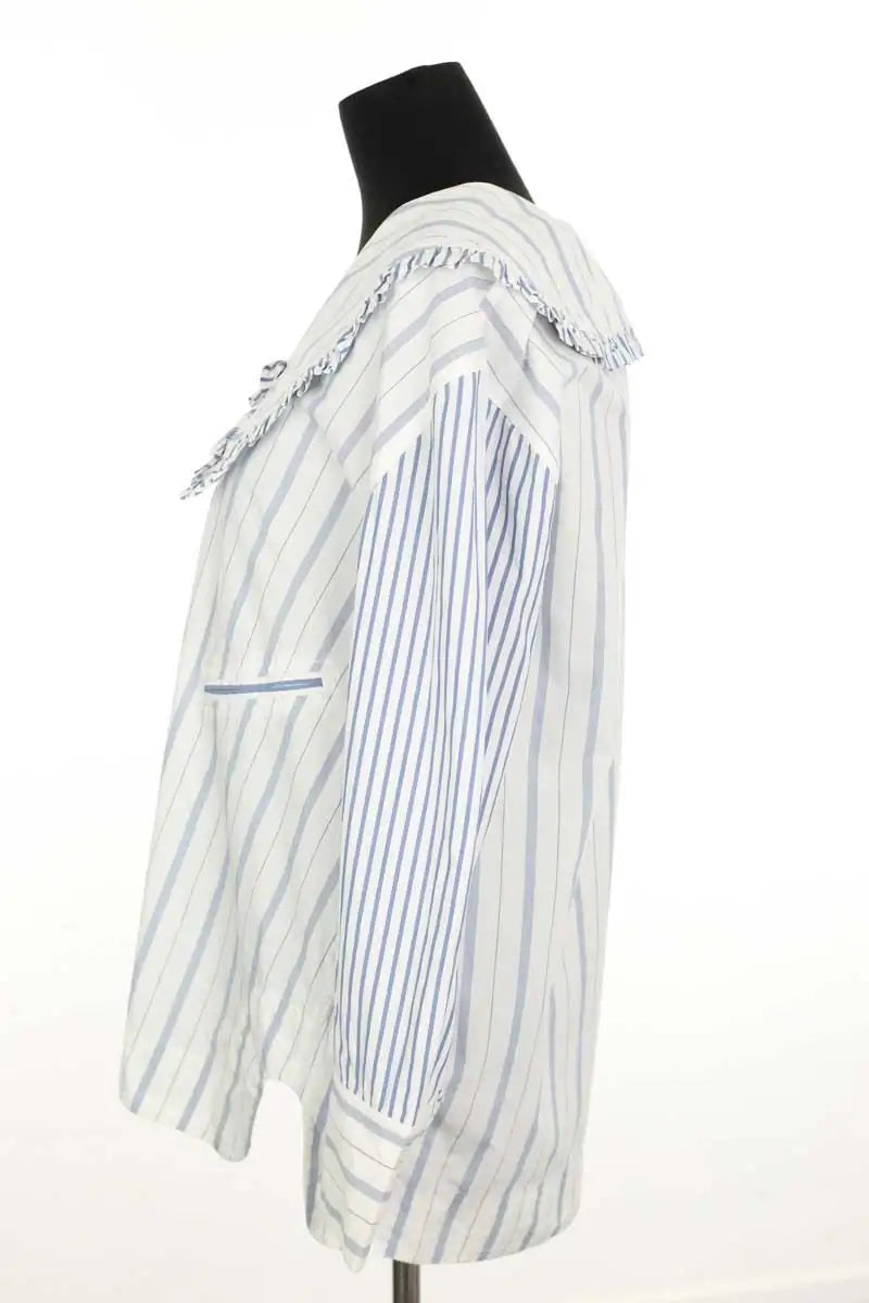 Chemise Ganni Blanc en Coton
