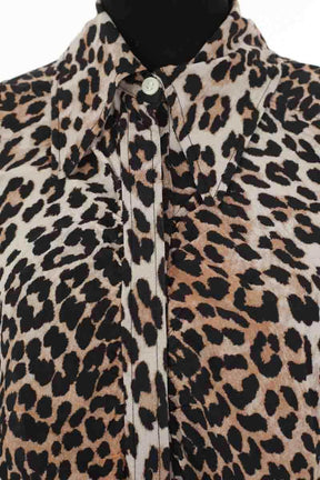 Chemise Ganni Marron en Coton