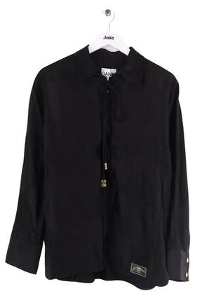 Chemise Ganni Noir en Synthétique, taille M - Seconde Main