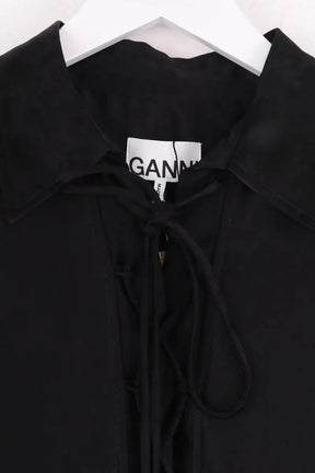 Chemise Ganni Noir en Synthétique