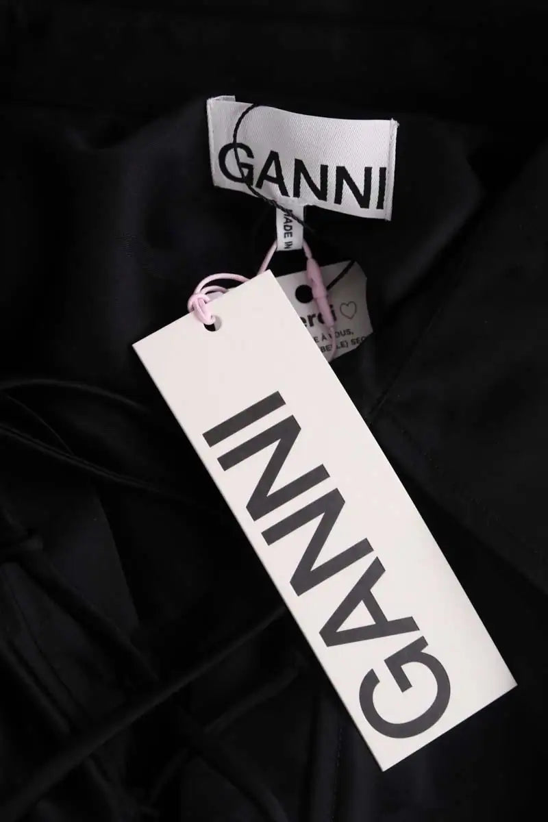 Chemise Ganni Noir en Synthétique