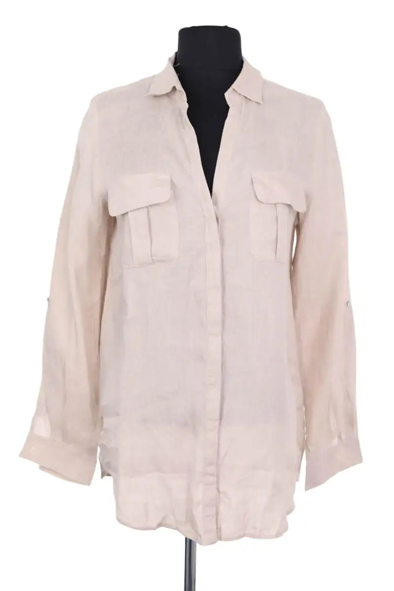 Chemise Gerard Darel Beige en Lin, taille M - Seconde Main