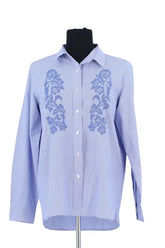 Chemise Gerard Darel Bleu en Coton, taille L - Seconde Main