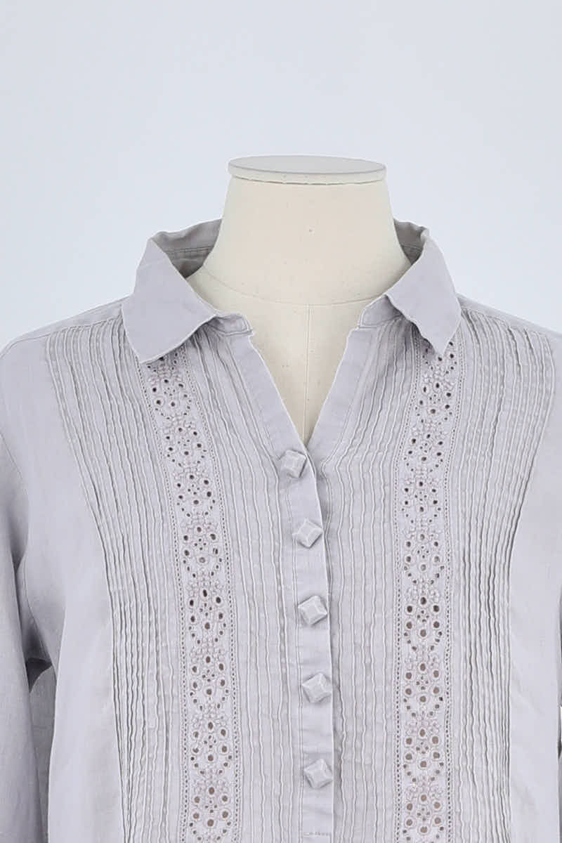 Chemise Gerard Darel Gris en Lin