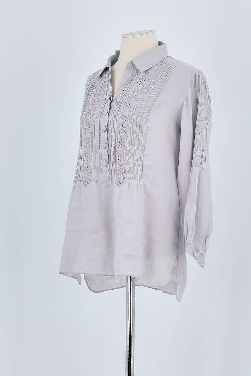 Chemise Gerard Darel Gris en Lin