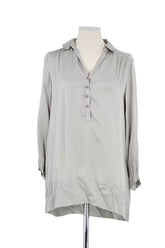 Chemise Gerard Darel Gris en Soie, taille L - Seconde Main