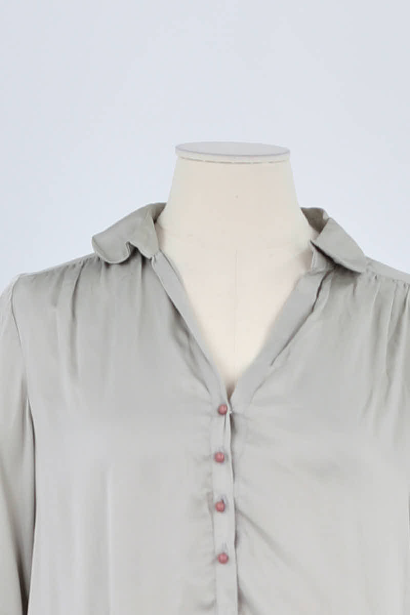 Chemise Gerard Darel Gris en Soie