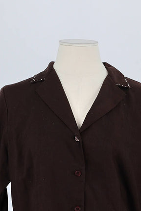 Chemise Gerard Darel Marron en Lin