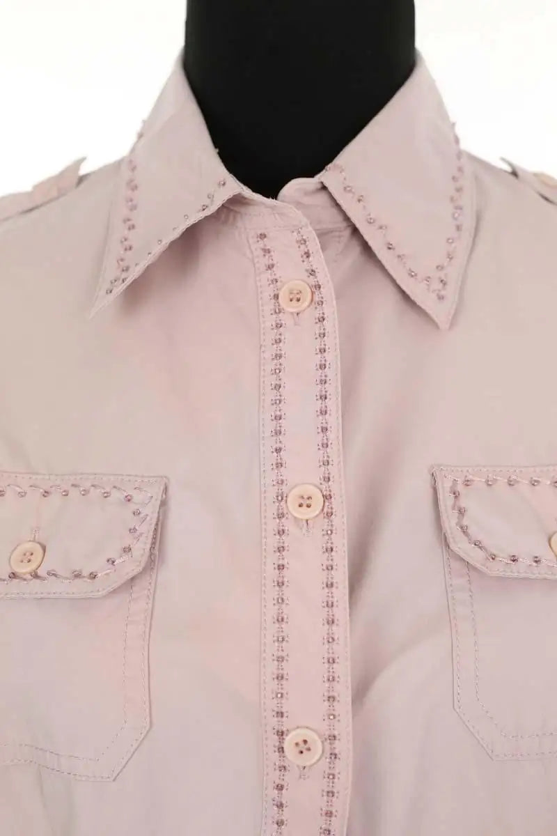 Chemise Gerard Darel Rose en Coton