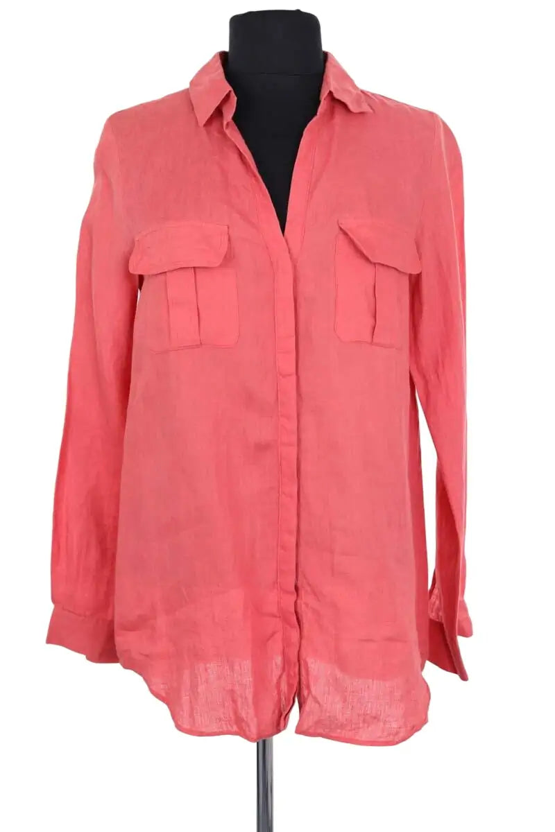 Chemise Gerard Darel Rose en Lin, taille M - Seconde Main