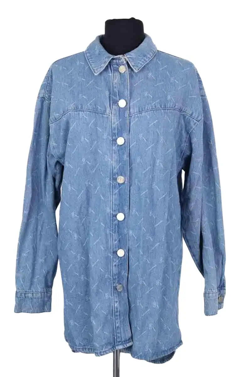Chemise Gestuz Luvina Bleu en Coton, taille S - Seconde Main
