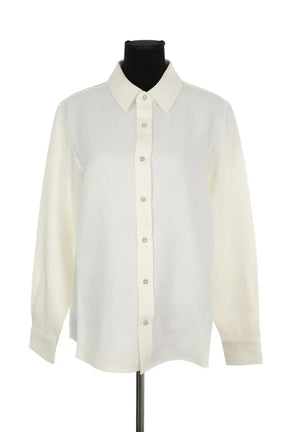 Chemise God's True Cashmere Blanc en Lin, taille S - Seconde Main