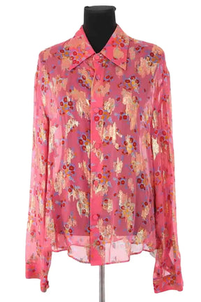 Chemise Gucci Rose en Soie, taille XXXL - Seconde Main