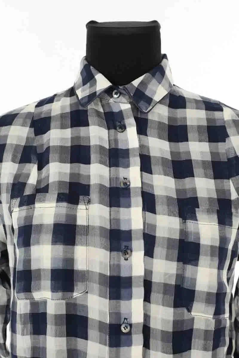 Chemise Heimstone Marine en Coton