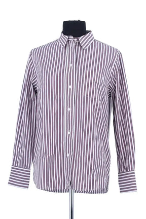 Chemise Ines de la Fressange Bordeaux en Coton, taille M - Seconde Main