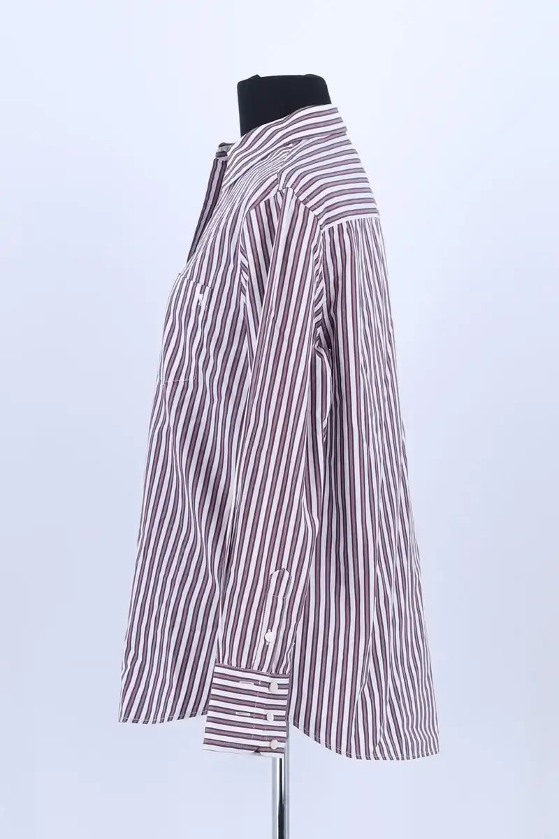 Chemise Ines de la Fressange Bordeaux en Coton