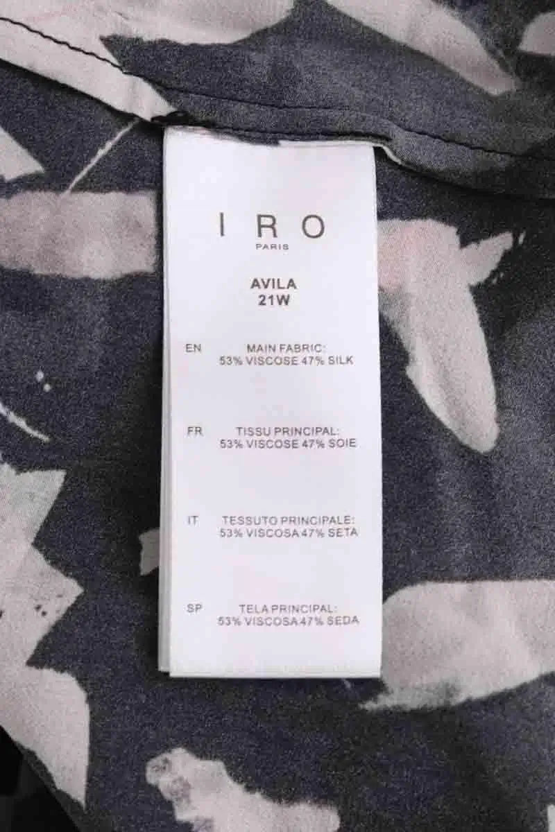 Chemise Iro Noir en Viscose