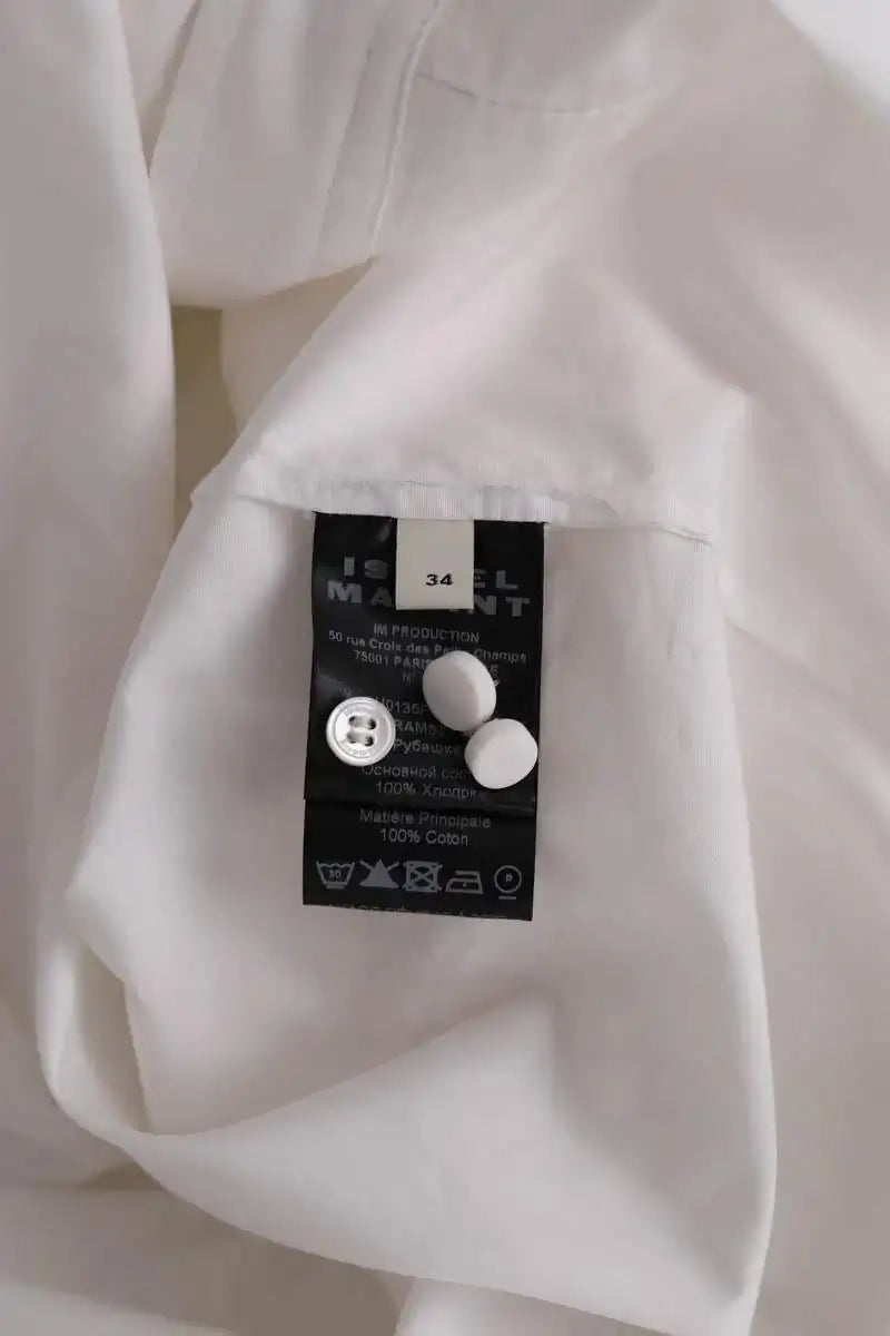 Chemise Isabel Marant Ramsey Blanc en Coton