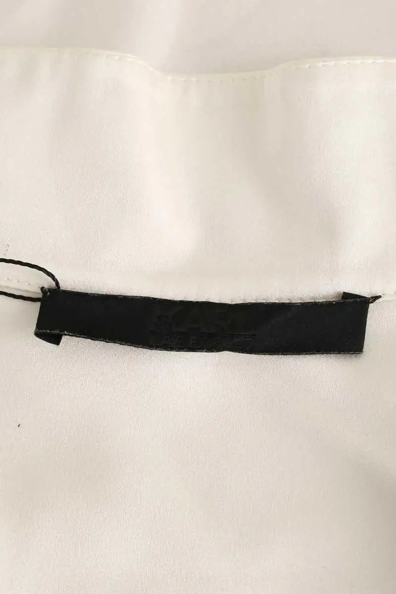 Chemise Karl Lagerfeld Ecru en Synthétique