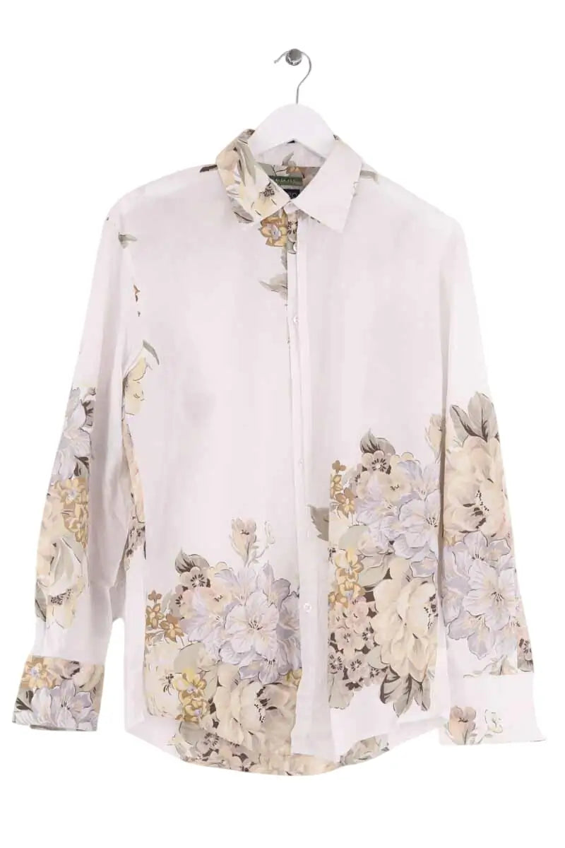 Chemise Kenzo Blanc en Coton, taille S - Seconde Main