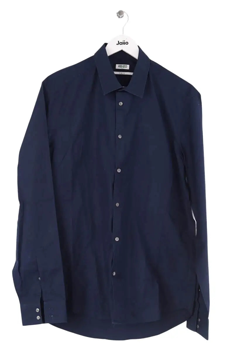 Chemise Kenzo Bleu en Coton, taille L - Seconde Main