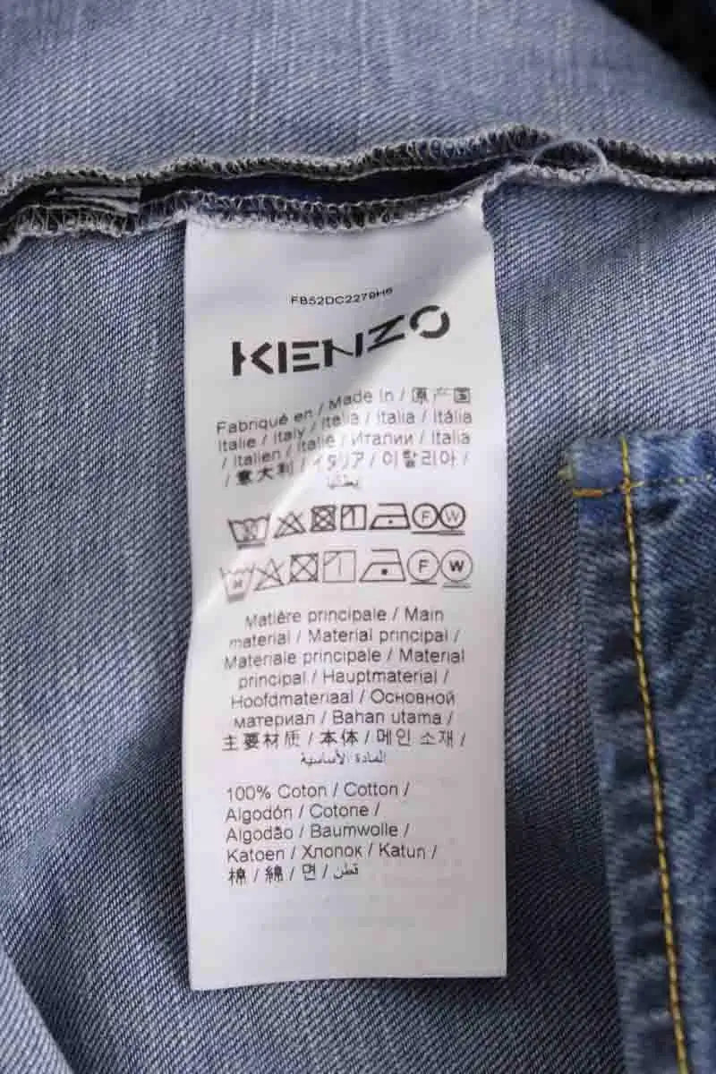 Chemise Kenzo Bleu en Coton