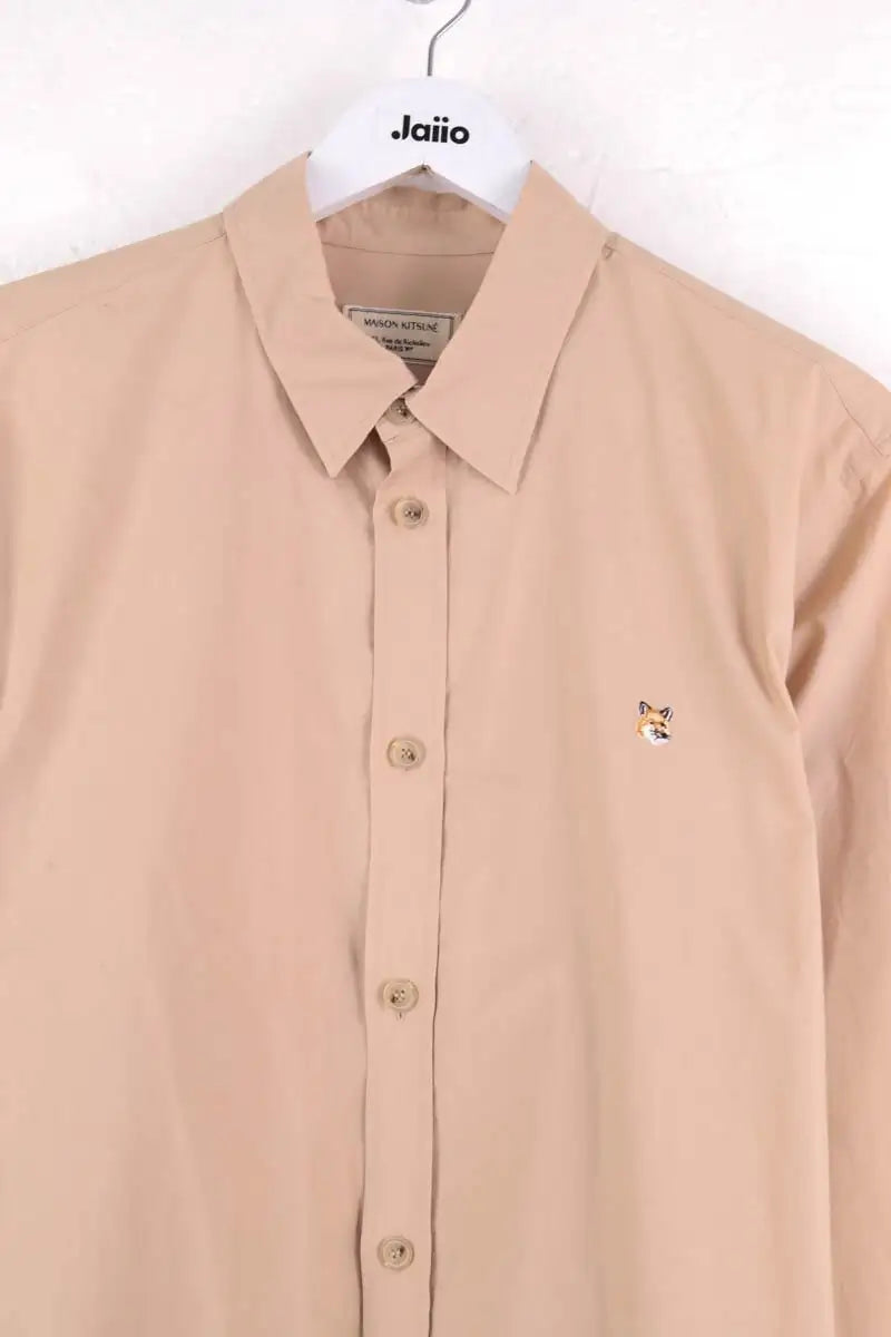 Chemise Kitsuné Beige en Coton