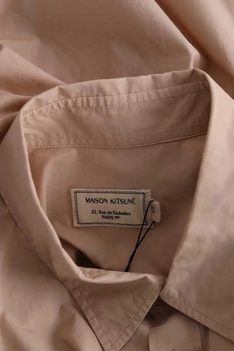 Chemise Kitsuné Beige en Coton