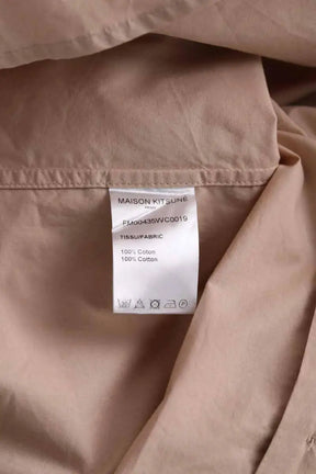 Chemise Kitsuné Beige en Coton