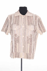 Chemise Kujten Beige en Cachemire, taille M - Seconde Main