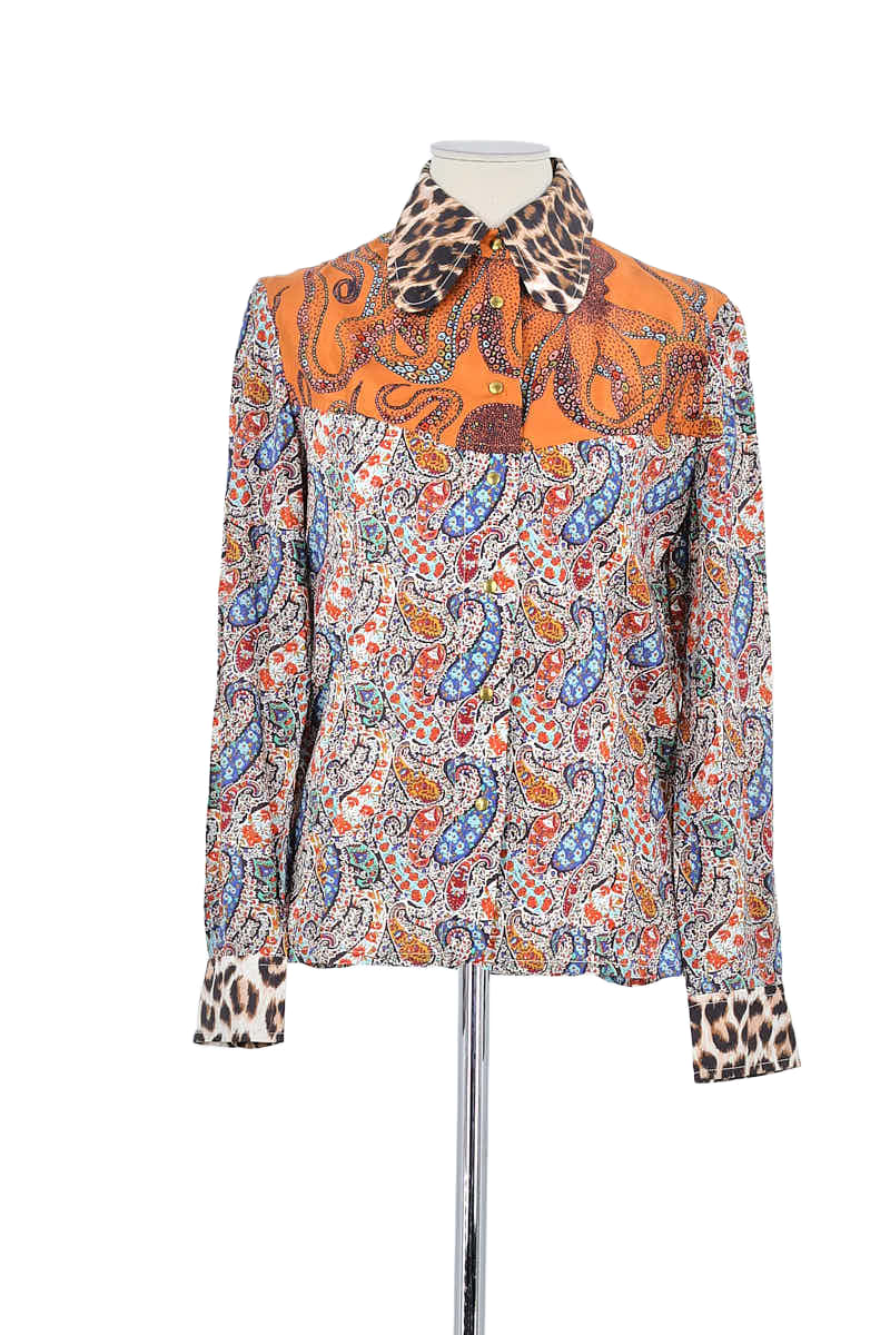 Chemise La Prestic Ouiston Orange en Coton, taille M - Seconde Main