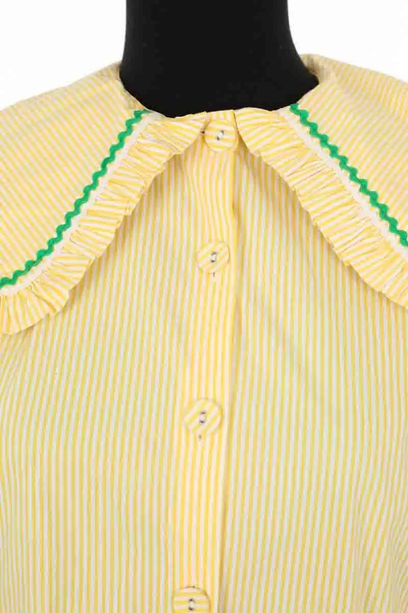 Chemise La Veste Jaune en Coton