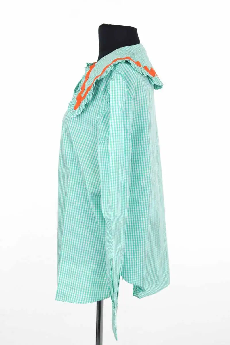 Chemise La Veste Vert en Coton