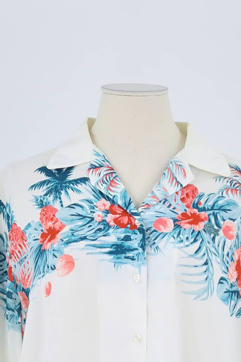 Chemise Lacoste Blanc en Coton