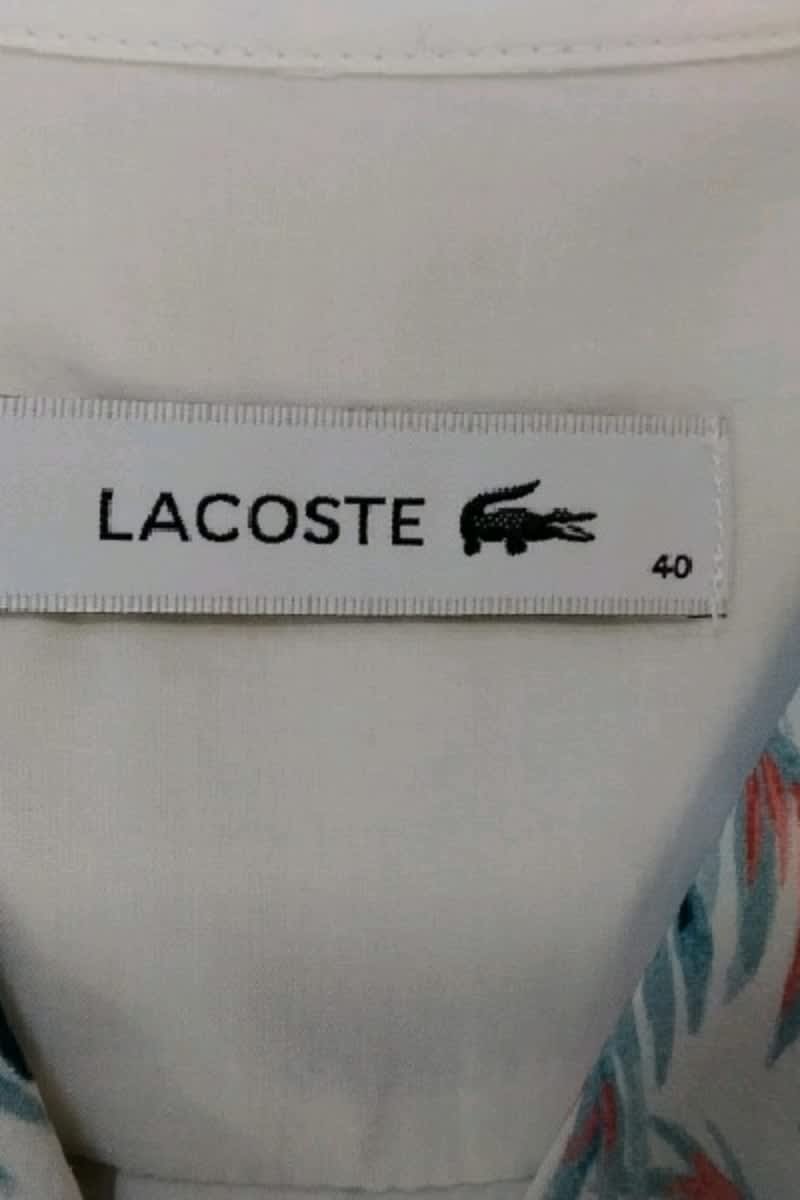 Chemise Lacoste Blanc en Coton