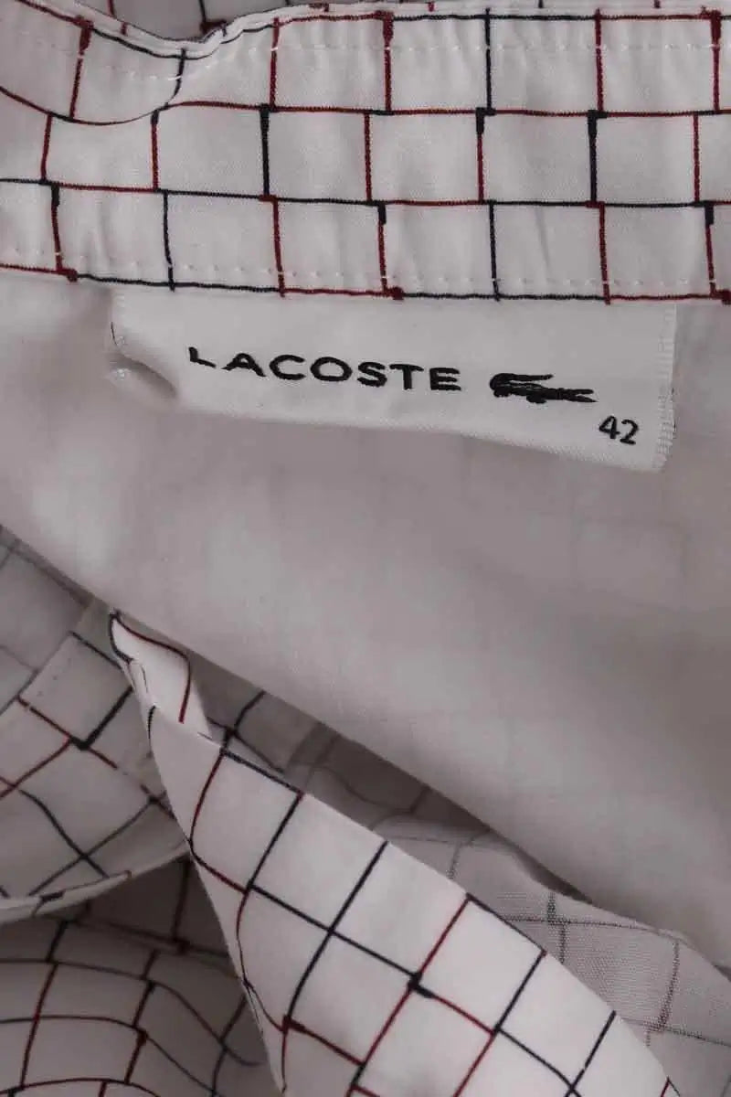 Chemise Lacoste Blanc en Coton