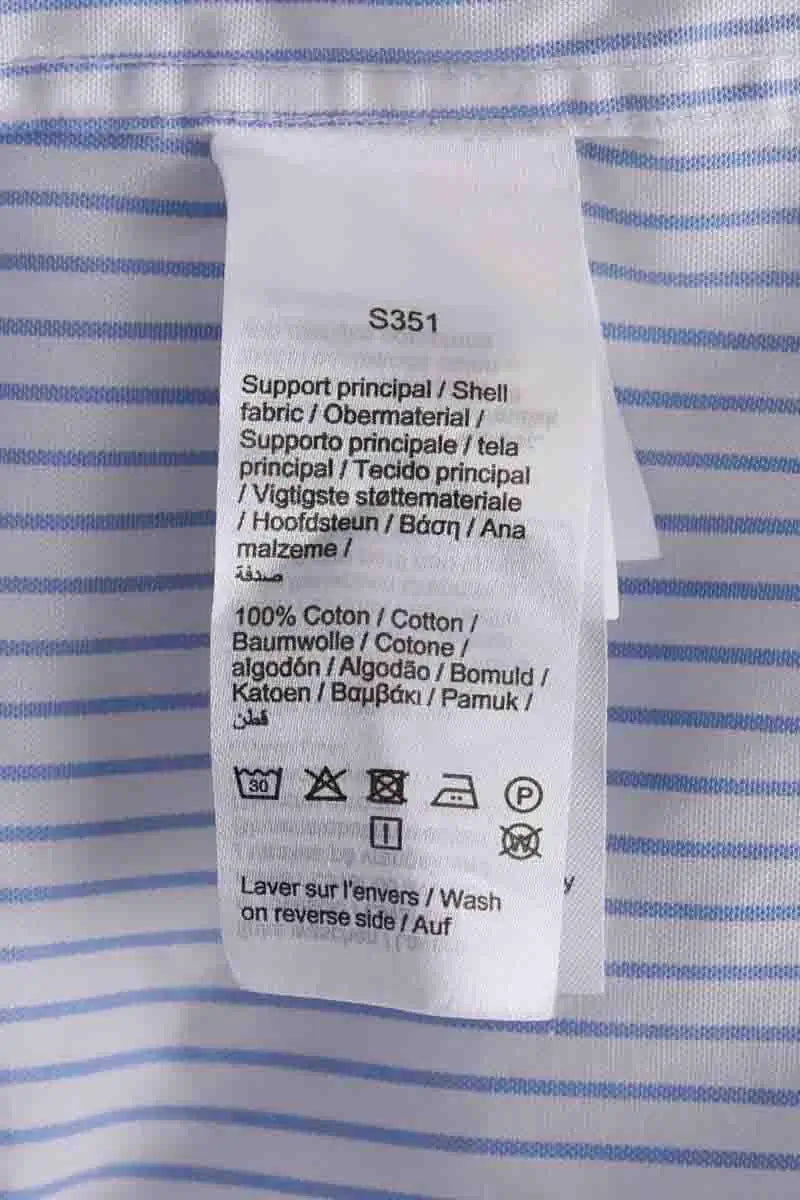 Chemise Lacoste Bleu en Coton