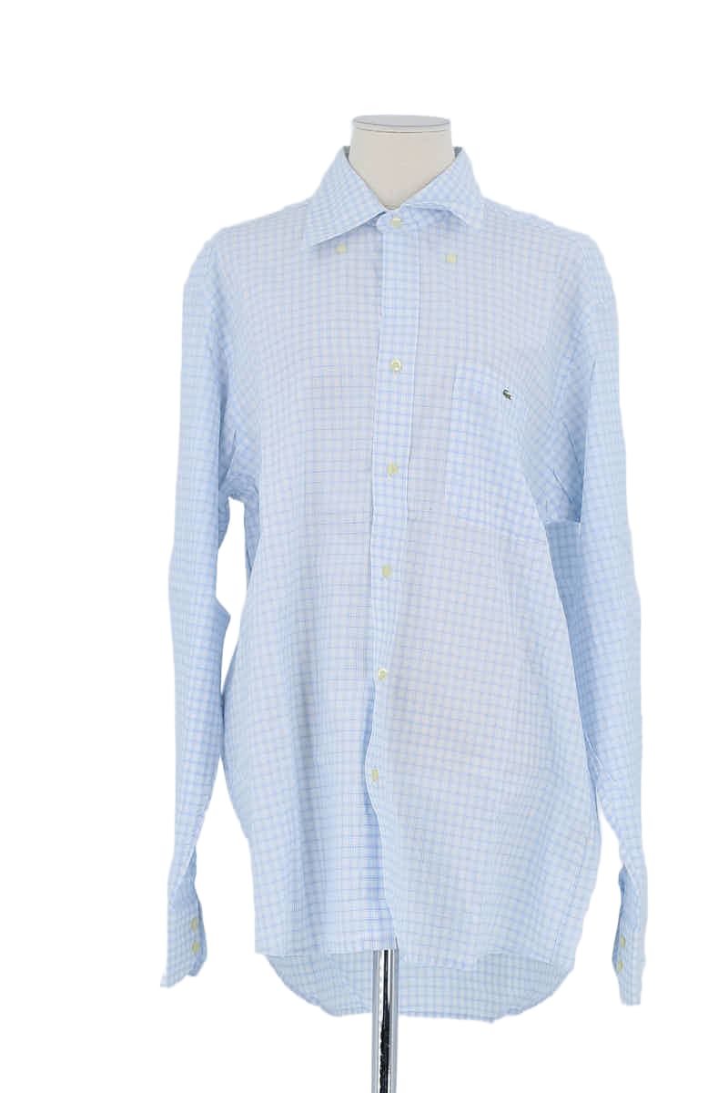 Chemise Lacoste Bleu en Coton, taille XL - Seconde Main