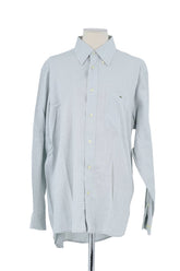 Chemise Lacoste Gris en Coton, taille L - Seconde Main