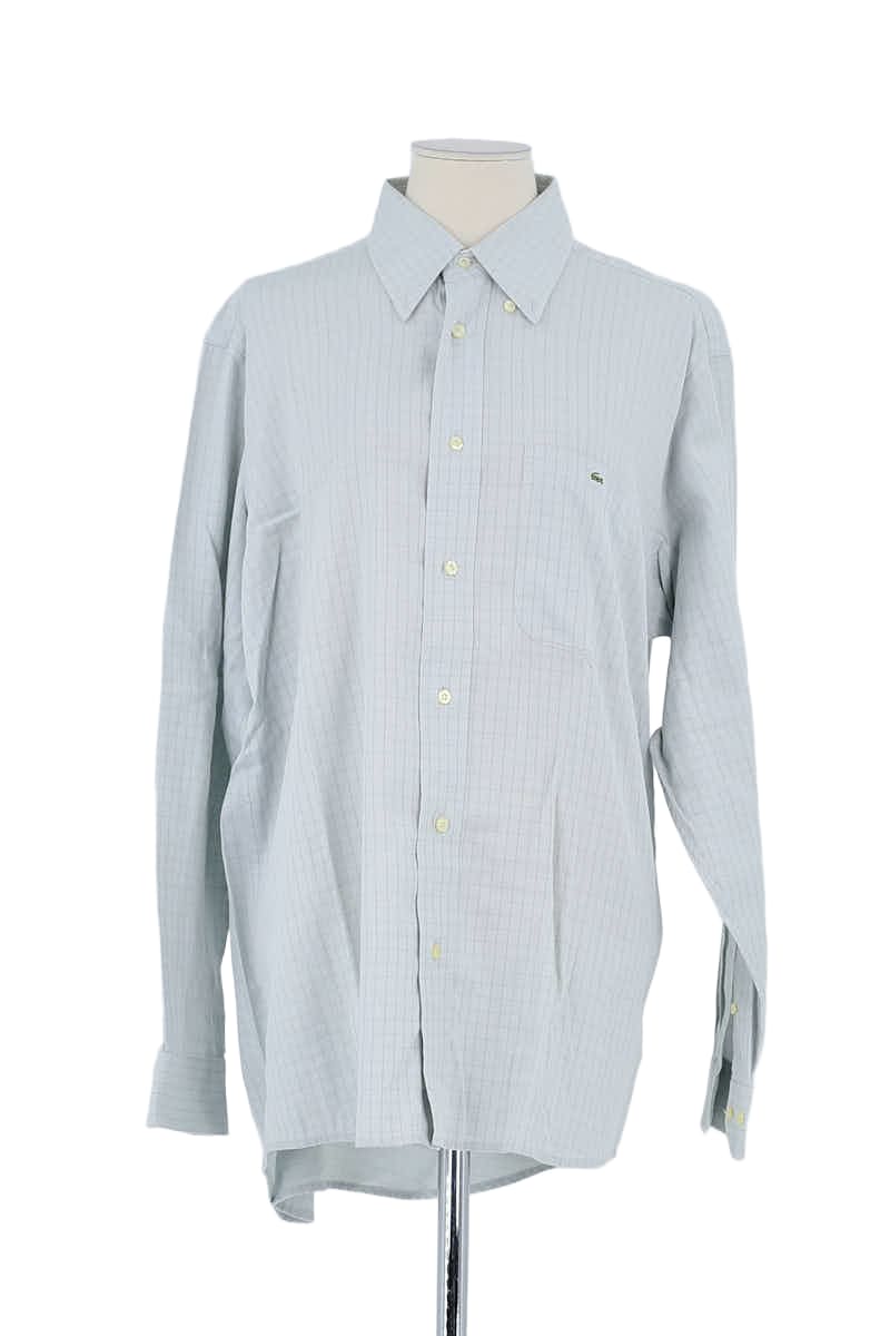 Chemise Lacoste Gris en Coton, taille L - Seconde Main