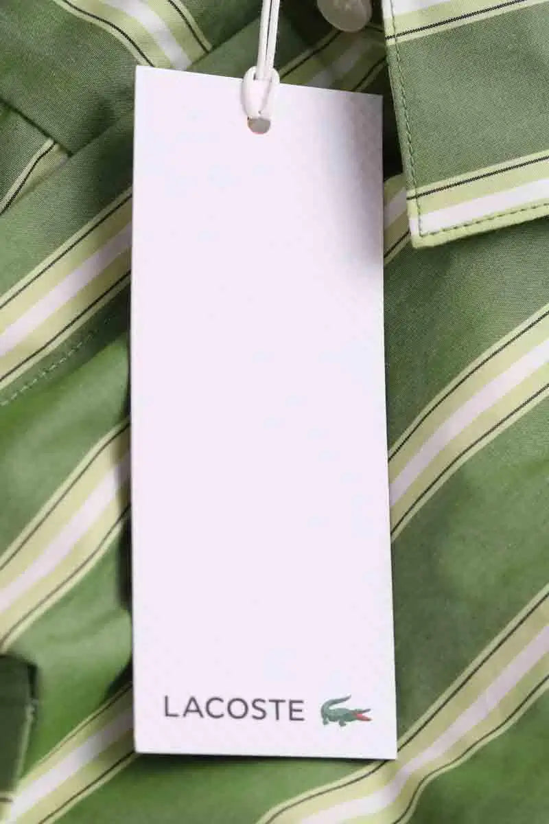 Chemise Lacoste Vert en Coton