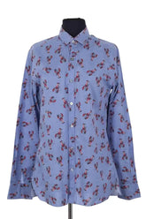 Chemise Lanvin Bleu en Coton, taille S - Seconde Main