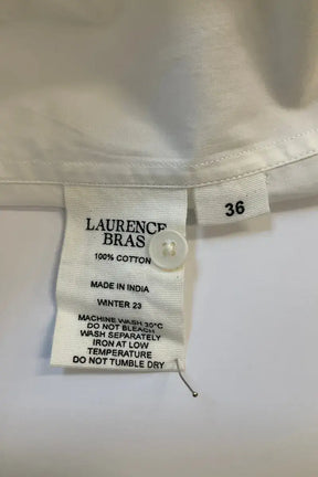 Chemise Laurence Bras Blanc en Coton
